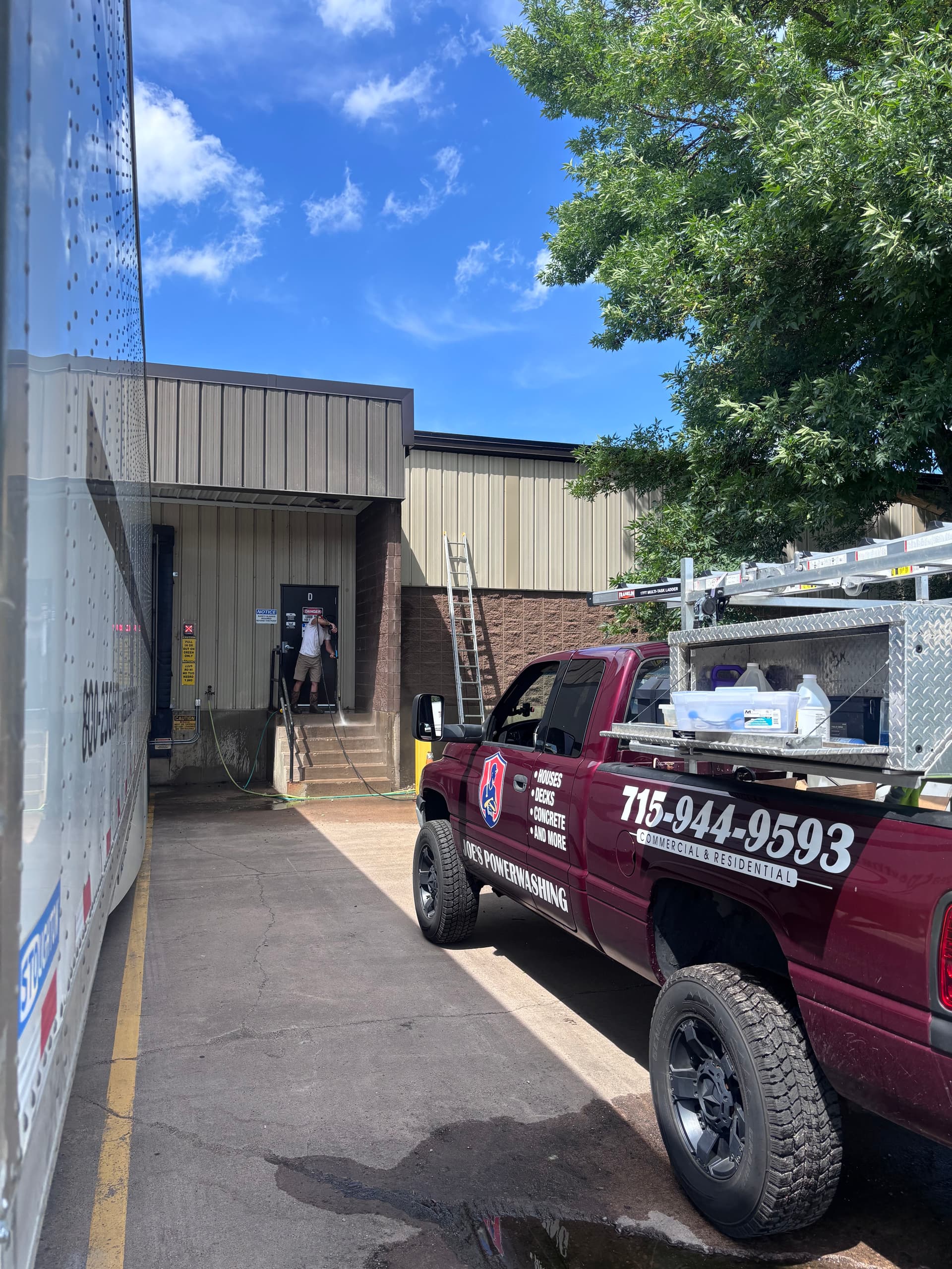 Concrete and Block Wall Wash at Great Northern Corporation