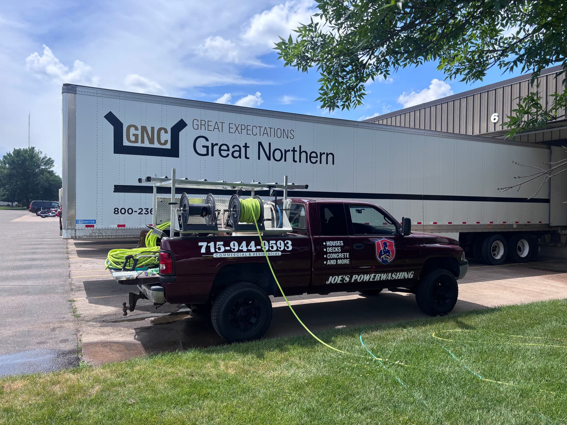 Concrete and Block Wall Wash at Great Northern Corporation